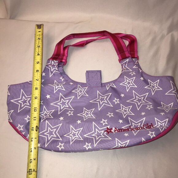 American Girl dolls Large Tote Bag Purple White Stars for Doll's and Clothes - Picture 7 of 13